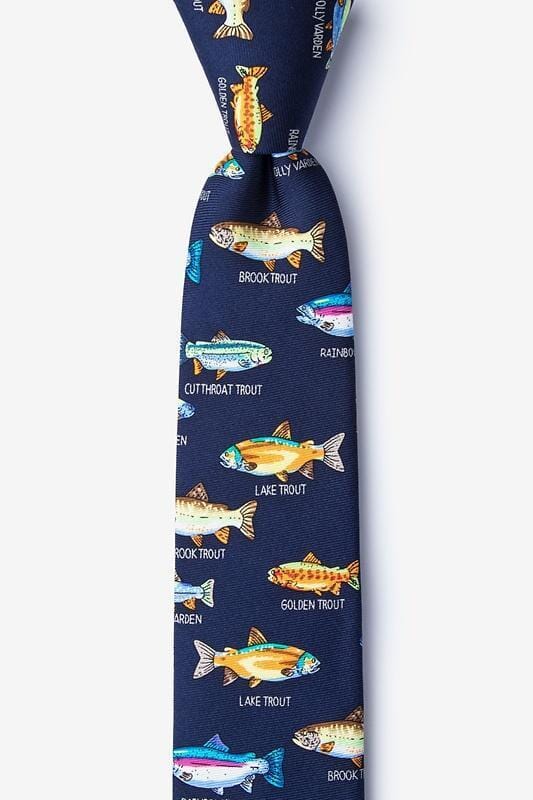 Trout Family Skinny Tie Ties Alynn
