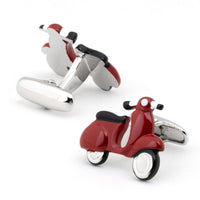 Red Scooter Cufflinks Novelty Cufflinks Clinks Australia