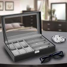 Ebony Wooden Watch Box, 6 Watch Box, 3 Sunglasses, Cuffed Watch Box, Clinks Australia Watch Box, Ebony Watch Boxes on Cuffed, Australia Watch Box, Watch Storage Box, Watch Display Box, 6 Slots Watch Box + 3 Sunglasses, Watch Boxes for 6 , Ebony Watch Box, Wooden Watch Box, Ebony, CB5065, Clinks, Clinks Australia, Cuffed