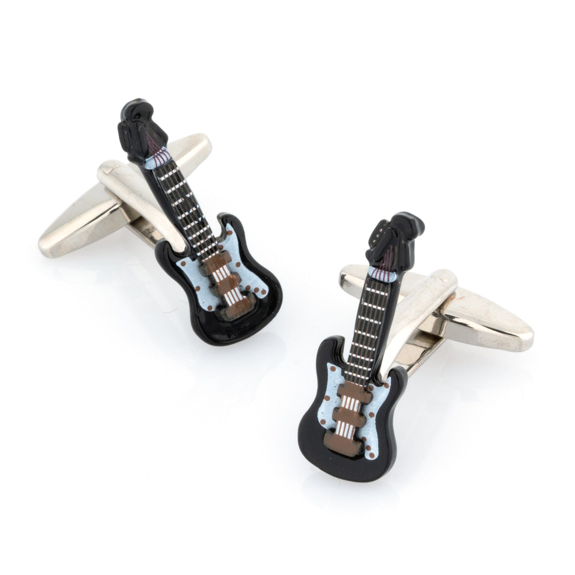 Black Electric Guitar Cufflinks Novelty Cufflinks Clinks Australia Black Electric Guitar Cufflinks