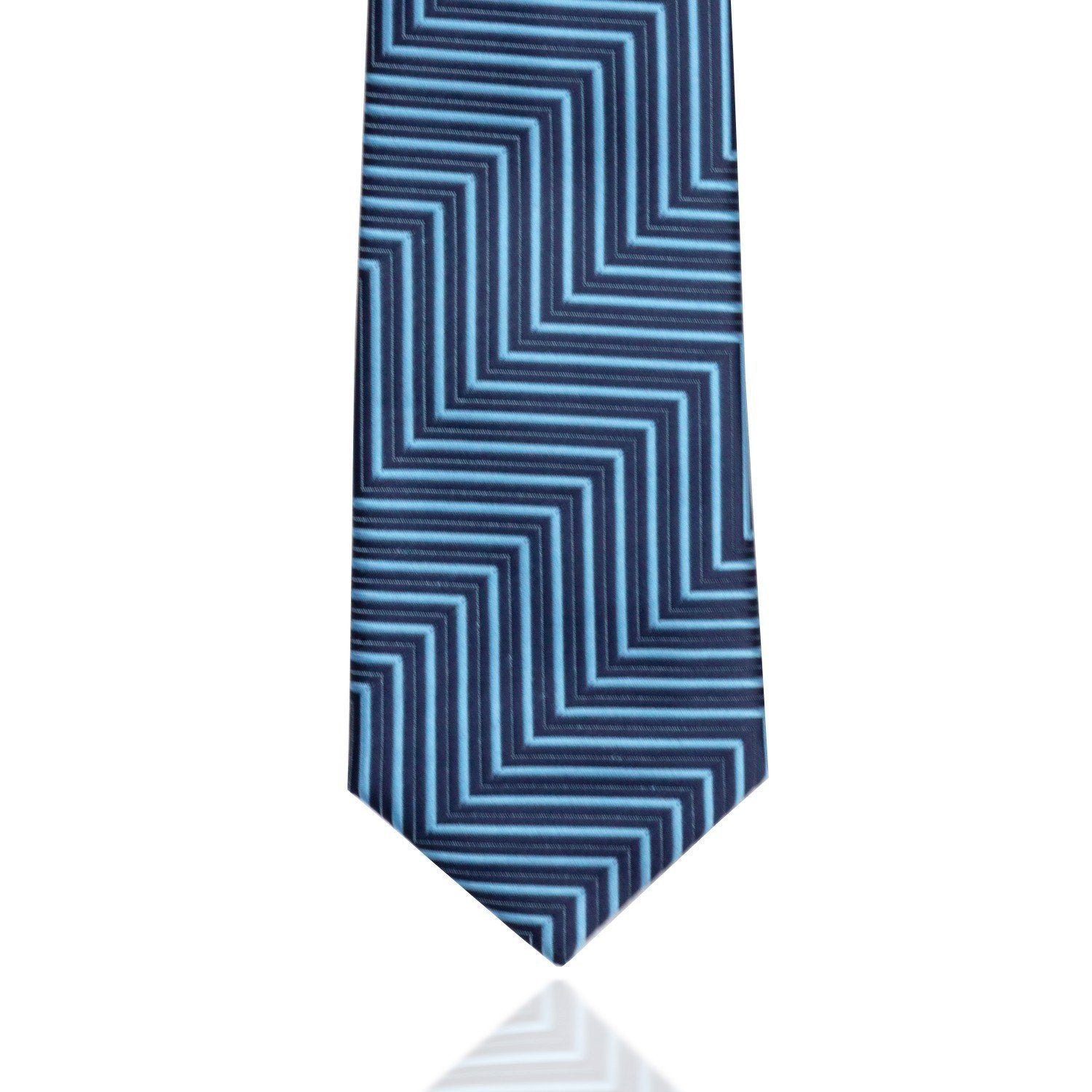 Blue Corners MF Tie, Tie, MF Tie, Blue, Microfibre, Men's Tie, TI0100, Cuffed, Clinks.com, Clinks Australia