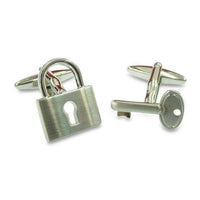 Padlock and Key Cufflinks Novelty Cufflinks Clinks Australia