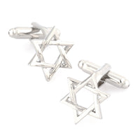 Silver Star of David Cufflinks Novelty Cufflinks Clinks Australia Silver Star of David Cufflinks