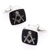 Freemason Masonic Black/Silver Cufflinks Novelty Cufflinks Clinks Australia