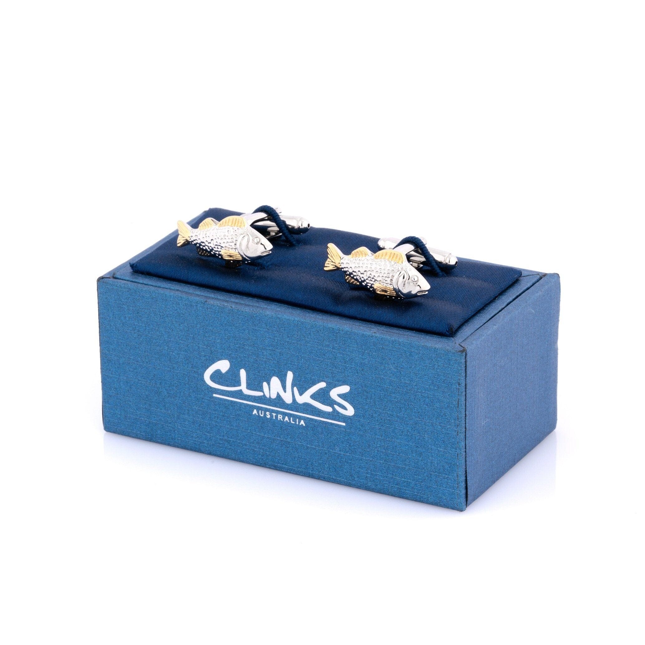 Two Tone Carp Fish Cufflinks Novelty Cufflinks Clinks Australia