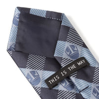 Star Wars Mando Helmet Check Blue Men's Tie Ties Star Wars