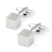 Silver Cube Cufflinks Classic & Modern Cufflinks Clinks Australia Default