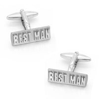 Best Man Raised Lettering Wedding Cufflinks Wedding Cufflinks Clinks Australia