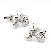 Silver Tractor Cufflinks Novelty Cufflinks Clinks Australia
