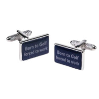 Born to Golf, Forced to Work Slogan Cufflinks Novelty Cufflinks Clinks Australia