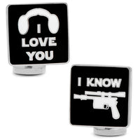 Star Wars I Love You I Know Symbol Cufflinks Novelty Cufflinks Star Wars