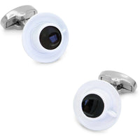 Coffee Cup and Saucer Cufflinks Novelty Cufflinks Clinks Australia Coffee Cup and Saucer Cufflinks