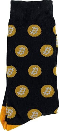 Bitcoin Sock in Black Socks Alynn