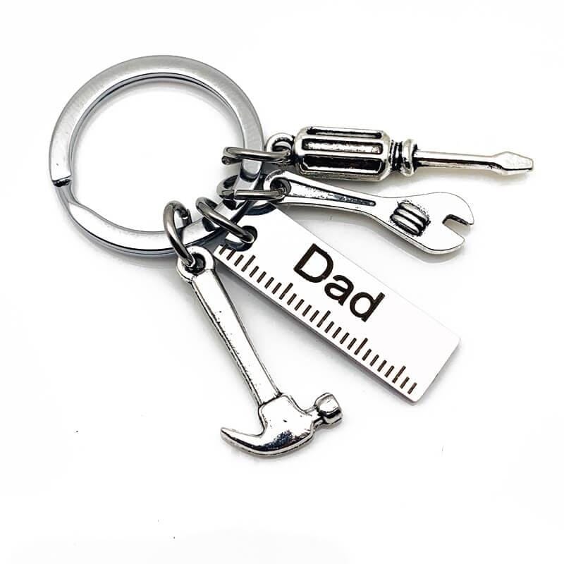 Dad Hammer Wrench Screwdriver Keyring Accessories Clinks Australia