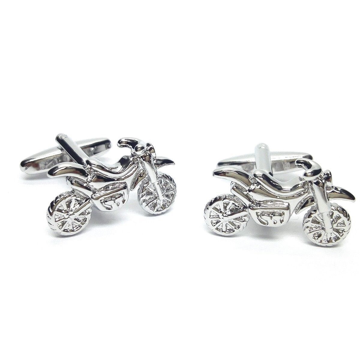 Chrome Dirt Trail Motorbike Cufflinks Novelty Cufflinks Clinks Australia Chrome Dirt Trail Motorbike Cufflinks
