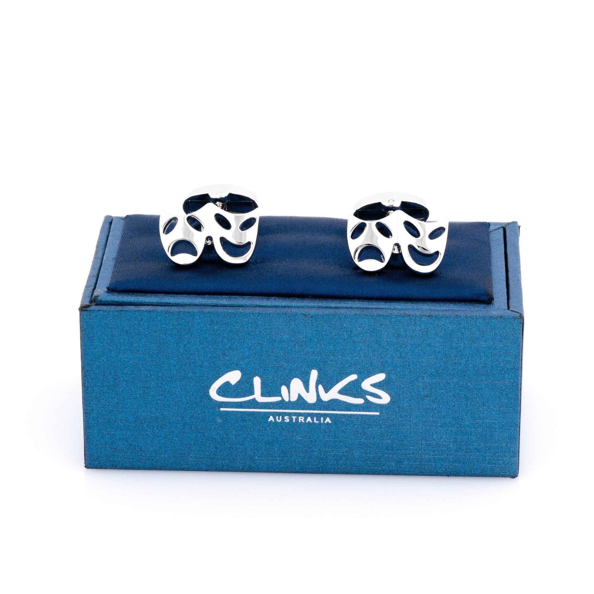 Silver Mask Cufflinks Novelty Cufflinks Clinks Australia