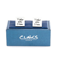 Father of the Groom White Wedding Cufflinks Wedding Cufflinks Clinks Australia