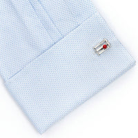 Cricket Wicket and Red Ball Cufflinks Novelty Cufflinks Clinks Australia