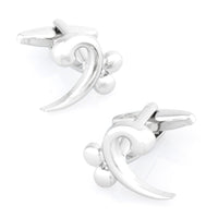 Bass Clef Silver Cufflinks Silver Cufflinks Clinks Australia Bass Clef Silver Cufflinks