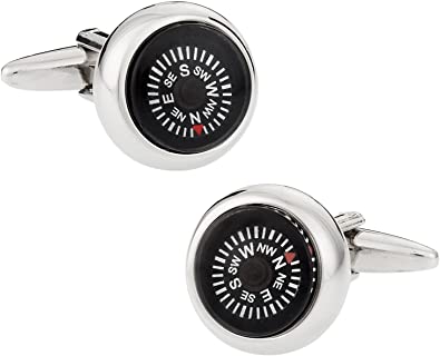 Working Compass Cufflinks Novelty Cufflinks Clinks Australia Working Compass Cufflinks