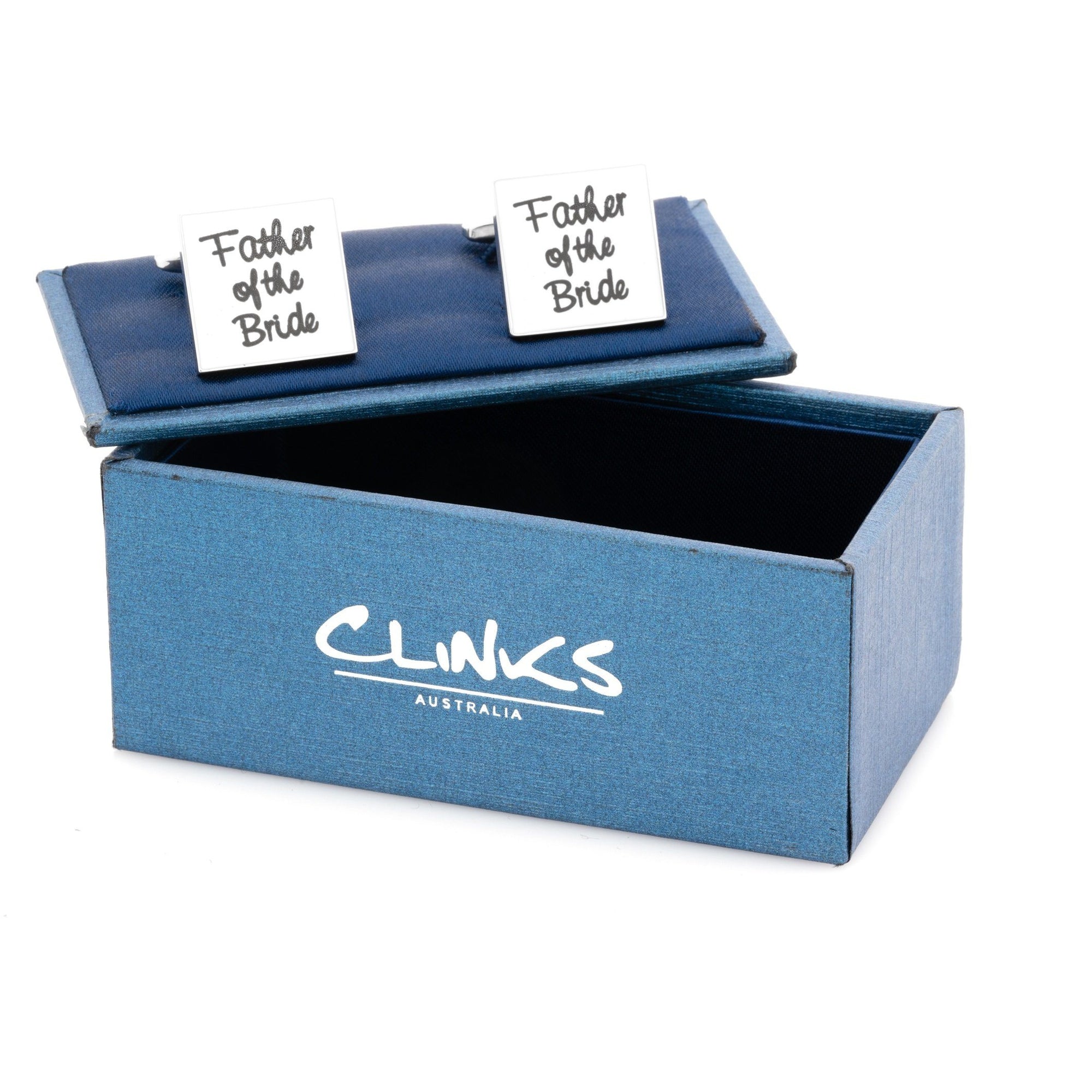 Father of the Bride White Cufflinks Wedding Cufflinks Clinks Australia