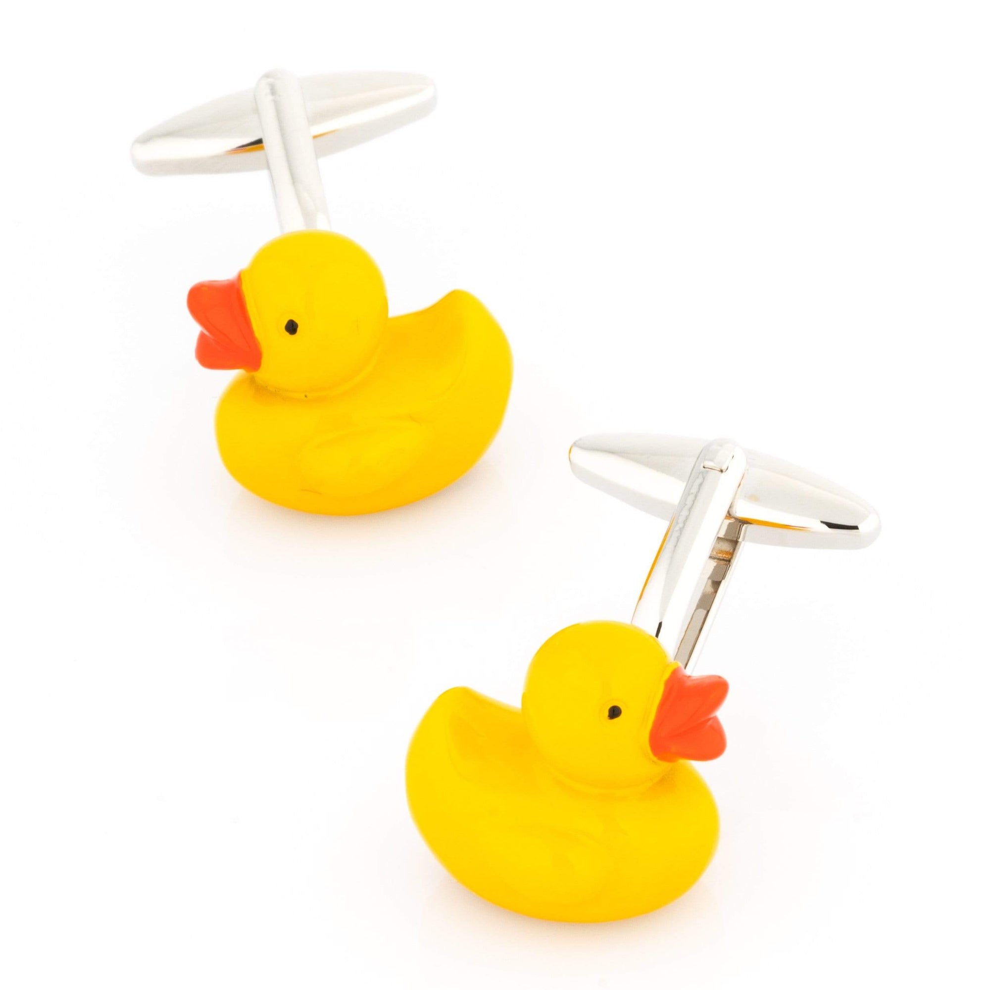 Yellow Rubber Duckie Cufflinks Novelty Cufflinks Clinks Australia Yellow Rubber Duckie Cufflinks
