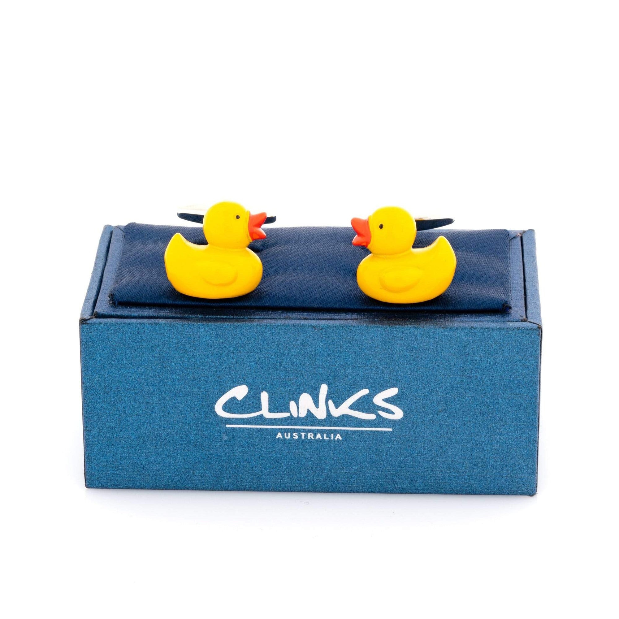 Yellow Rubber Duckie Cufflinks Novelty Cufflinks Clinks Australia