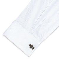 Robot Cufflinks in Antique Burnished Gold Novelty Cufflinks Clinks Australia