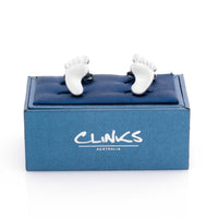 Baby Feet Cufflinks Silver Cufflinks Clinks Australia