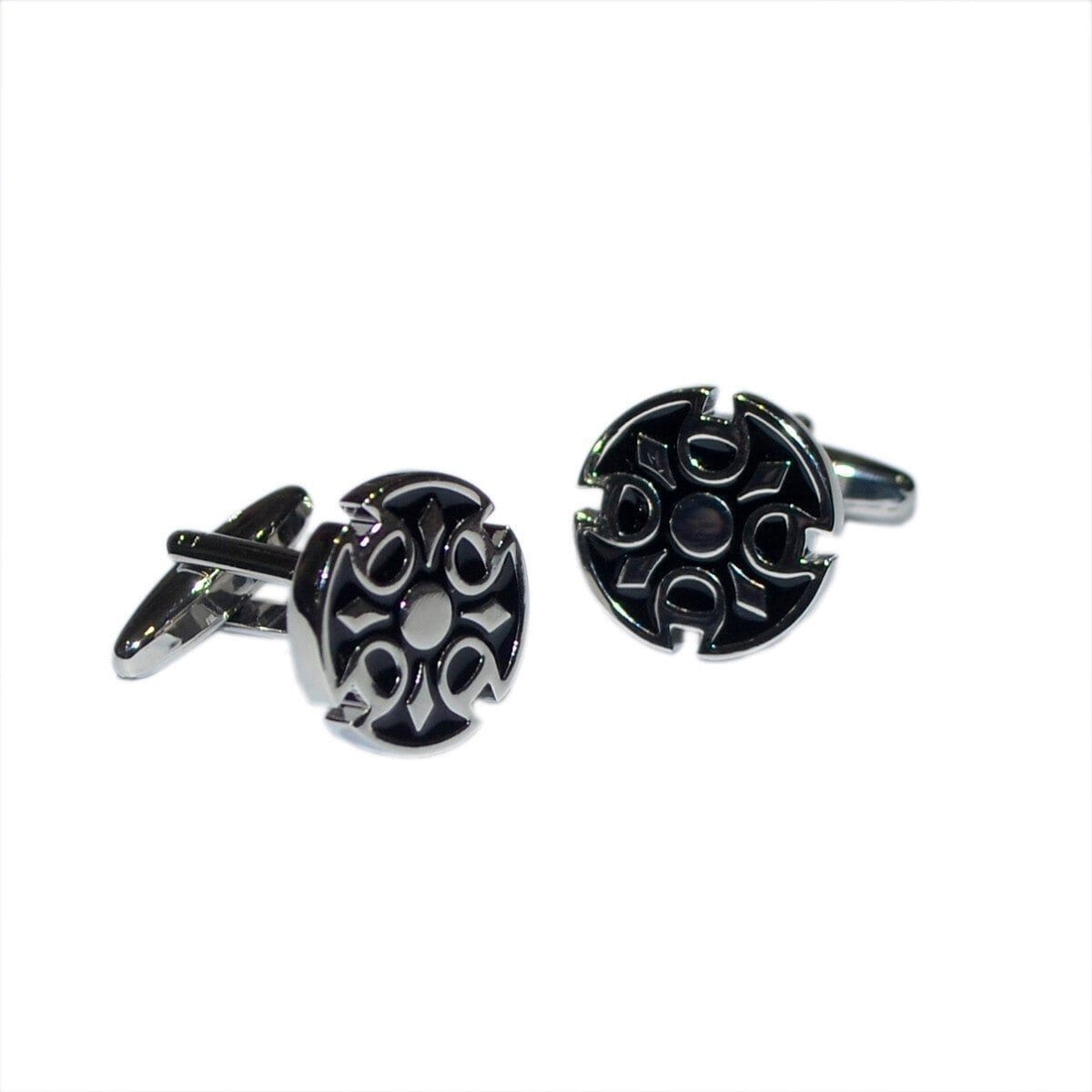 Wolfenbach Cufflinks: Round Gothic style Classic & Modern Cufflinks Clinks Australia Wolfenbach Cufflinks: Round Gothic style