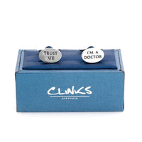 Trust Me I'm a Doctor Cufflinks Novelty Cufflinks Clinks Australia