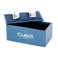 Father of the Bride Curved Silver Wedding Cufflinks Wedding Cufflinks Clinks Australia