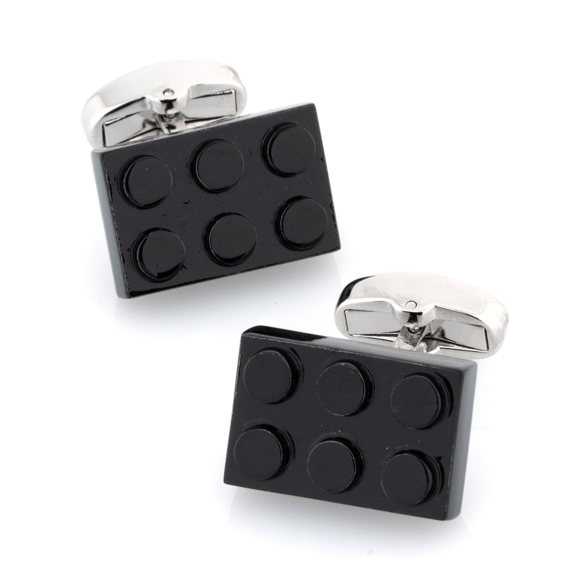 Black Building Block Cufflinks Novelty Cufflinks Clinks Australia Black Building Block Cufflinks