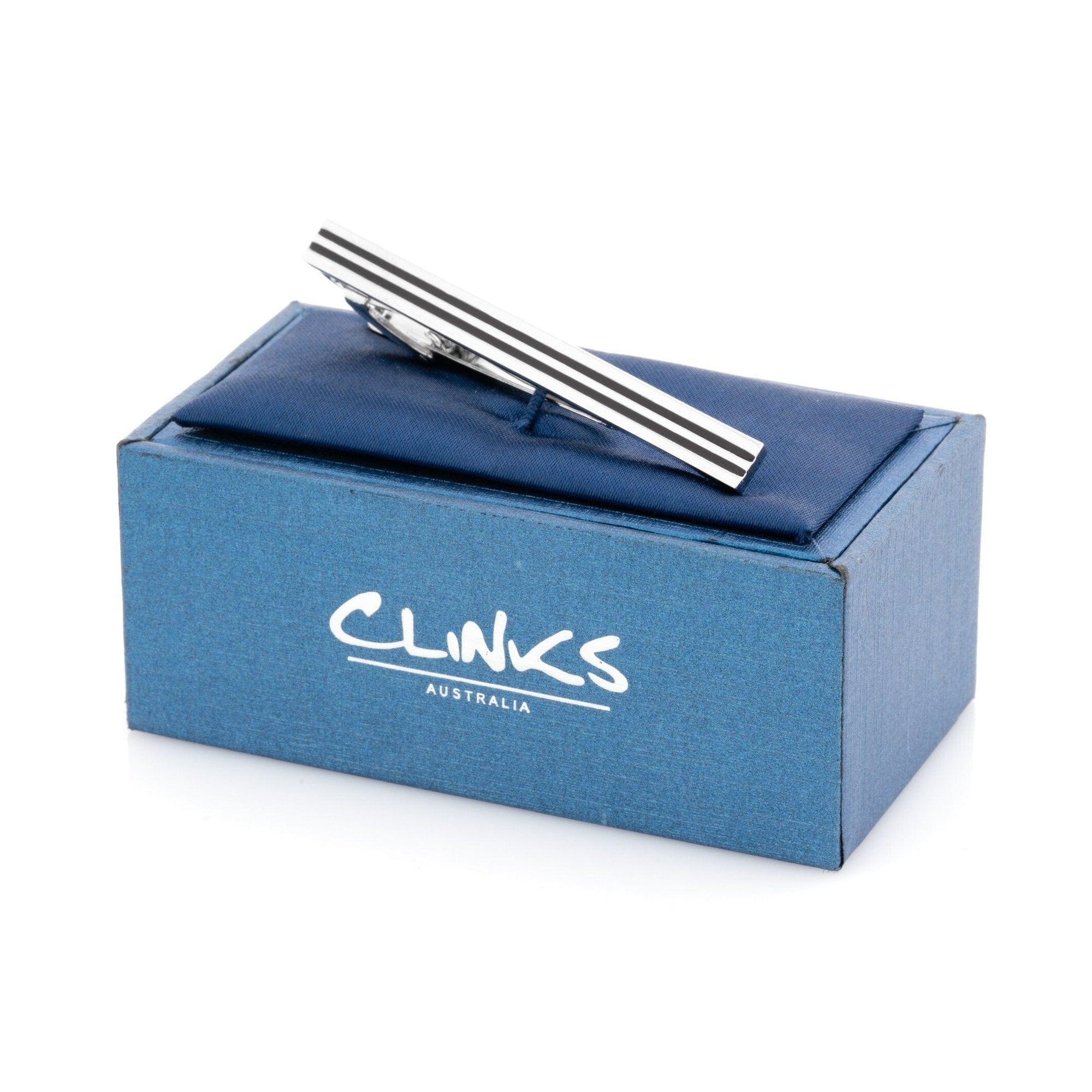 Double Black Lines Tie Clip Tie Clips Clinks Australia