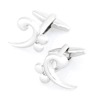 Bass Clef Silver Cufflinks Silver Cufflinks Clinks Australia