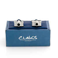 Say Cheese Silver Camera Cufflinks Novelty Cufflinks Clinks Australia