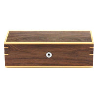 Walnut Wooden Watch Box for 5 Watches Watch Boxes Clinks