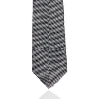 Silver and Black Weave MF Tie Ties Cuffed.com.au
