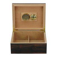 25 CT Walnut Cigar Humidor Mahogany Lining Box for Cigars Cigar Boxes Clinks