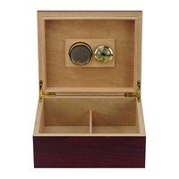 25 CT Cherry Cigar Humidor Mahogany Lining Box for Cigars Cigar Boxes Clinks