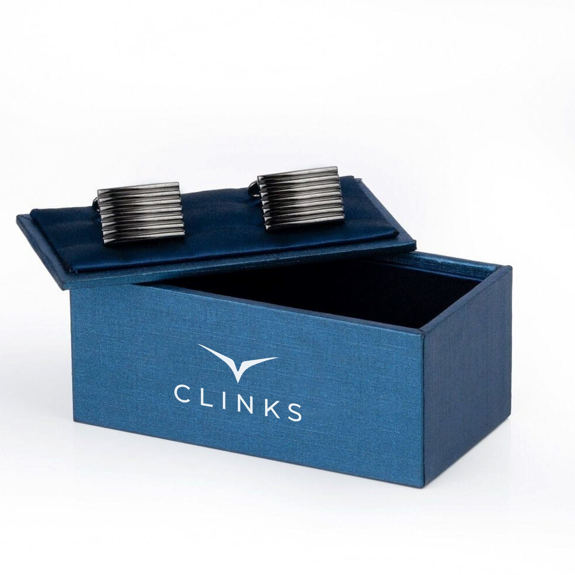 Gunmetal Lines Cufflinks Classic & Modern Cufflinks Clinks Australia