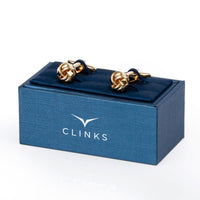 Gold Knot Cufflinks Classic & Modern Cufflinks Clinks Australia