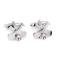 Hockey Sticks and Ball Silver Cufflinks Novelty Cufflinks Clinks Australia Default