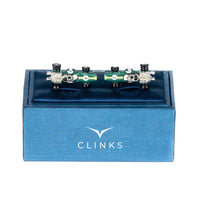 Green Lotus Racing Car Cufflinks Type 49 1967 Novelty Cufflinks Clinks Australia