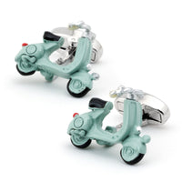 Light Blue 3D Vespa Scooter Cufflinks Novelty Cufflinks Clinks Australia