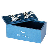 Jet Plane Silver Cufflinks Novelty Cufflinks Clinks Australia