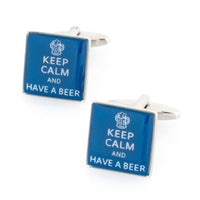 Keep Calm and Have a Beer Cufflinks Novelty Cufflinks Clinks Australia