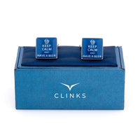 Keep Calm and Have a Beer Cufflinks Novelty Cufflinks Clinks Australia