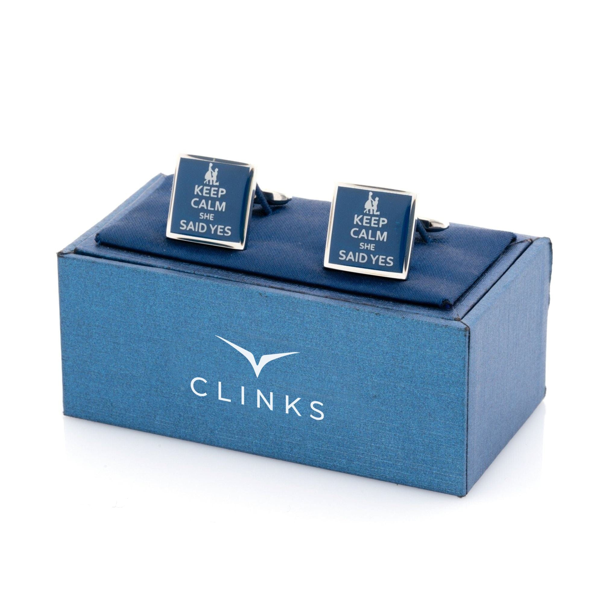 Keep Calm She Said Yes Novelty Cufflinks Clinks Australia