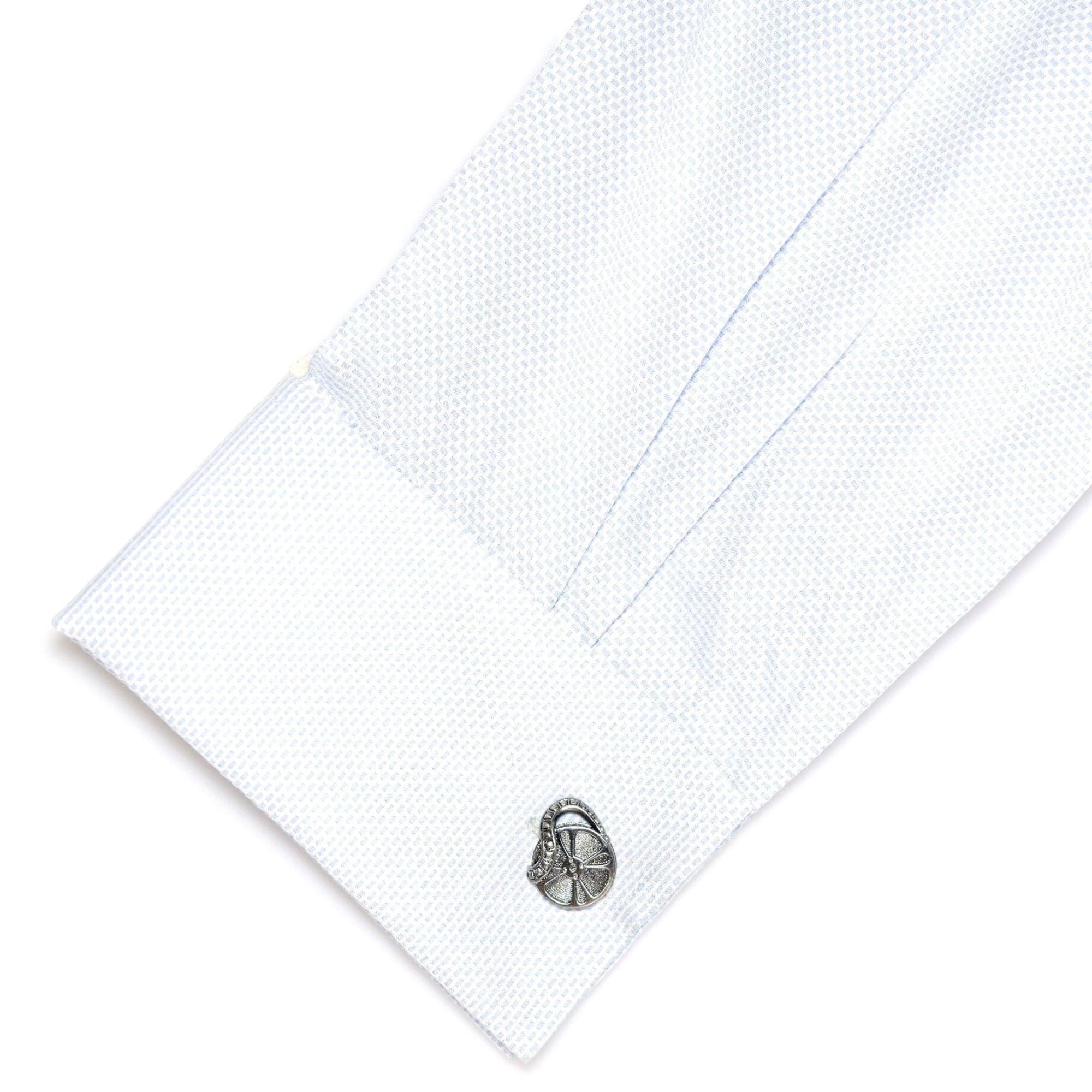 Movie Film Reel Cufflinks in Gunmetal Novelty Cufflinks Clinks Australia